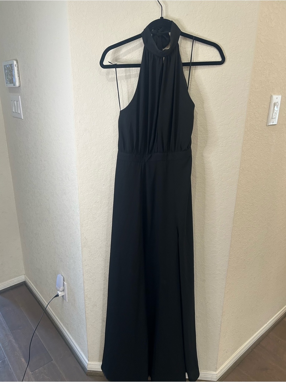 Yumi Kim Black Halter Maxi Dress